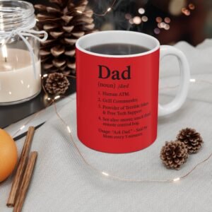 Funny Dad Mug 11oz - Humorous Gift for Father's Day, Dad's Birthday, Coffee Lovers, Parenting Humor, Blue Ceramic Cup