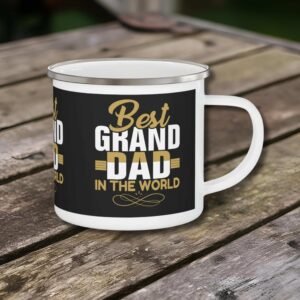 Enamel Mug - 'Best Granddad in the World' for Father's Day