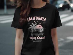 California Sunset Beach West Coast San Francisco T-Shirt