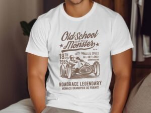 Old School Monster 1965 Monaco Grand Prix De France T-Shirt