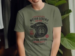 Vintage Motors Ride Fast Full Speed Graphic T-Shirt