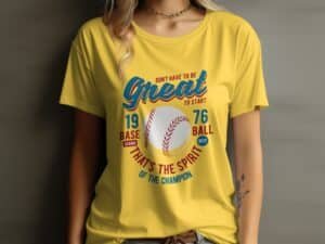 Baseball Motivation, Champion’s Spirit Baseball T-Shirt