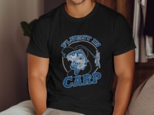 Fluent In Carp Funny Fishing Lover Angler Design T-Shirt