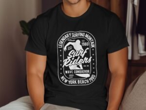 Legendary Surfing Montauk Wave Conqueror Graphic T-Shirt