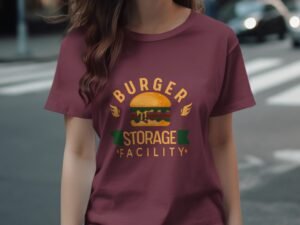 Burger Storage Facility Funny Business Design T-Shirt
