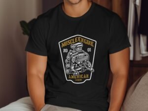 Muscle Engine American Legend Graphic Design T-Shirt