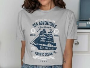 Sea Adventures Great Journey Explore Ocean Design T-Shirt