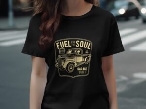 Fuel for the Soul Garage Built Vintage Truck Art T-Shirt