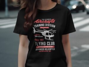 California Aircrafts Training Division Helicopter T-Shirt