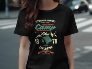 Adventure Camp Back to Nature Graphic Camping T-Shirt