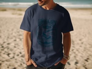 Authentic Lumberjack Vintage Carpentry Graphic Design T-Shirt